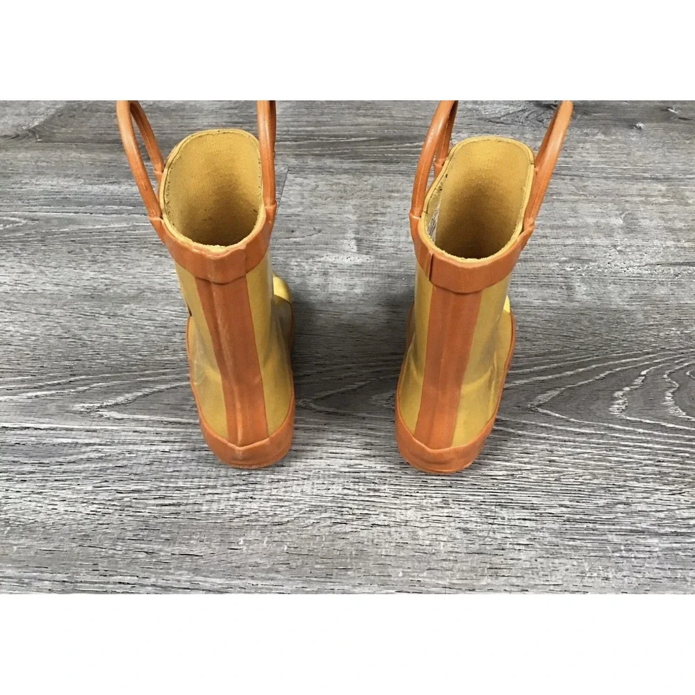 Lion Guard Rain Boots Toddler Size 7 Boot Yellow Orange Kion Disney Store